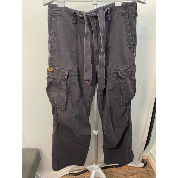 Polo Jeans Co. Ralph Lauren Other - Polo Jeans Co. Ralph Lauren Men's Black Cargo Pants Drawstring 34x32